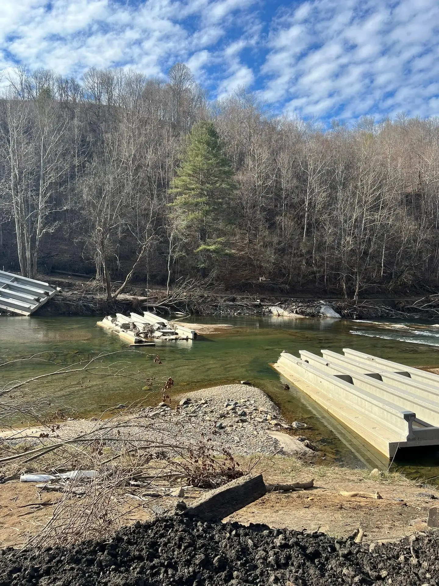 Collapsed Bridge Toecane, NC